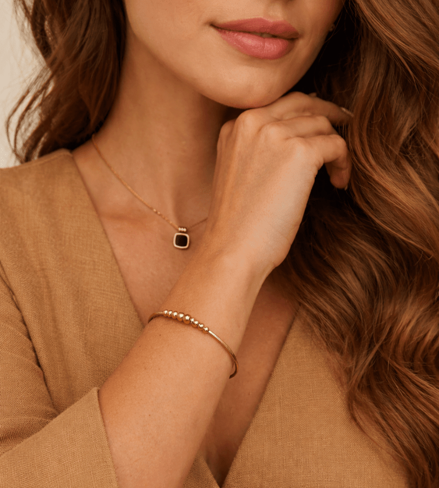 Yuri Bead Bangle - Mireva Jewelry